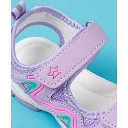 Cute Walk by Babyhug Sandals with Velcro Closure - Purple