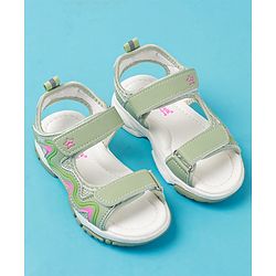 Cute Walk by Babyhug Sandals with Velcro Closure - Purple