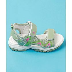 Cute Walk by Babyhug Sandals with Velcro Closure - Purple