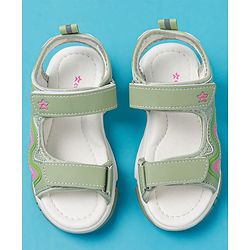 Cute Walk by Babyhug Sandals with Velcro Closure - Purple