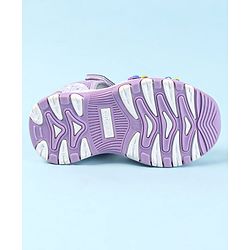 Cute Walk by Babyhug Sandals With Velcro Closure & Floral Applique - Purple
