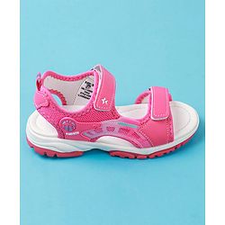 Cute Walk by Babyhug Solid Colour & Velcro Closure Sandals - Purple
