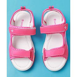 Cute Walk by Babyhug Solid Colour & Velcro Closure Sandals - Purple