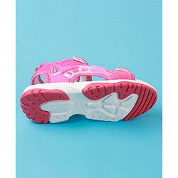 Cute Walk by Babyhug Solid Colour & Velcro Closure Sandals - Purple