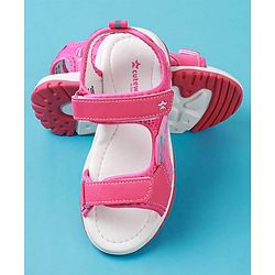 Cute Walk by Babyhug Solid Colour & Velcro Closure Sandals - Purple