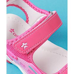 Cute Walk by Babyhug Solid Colour & Velcro Closure Sandals - Purple