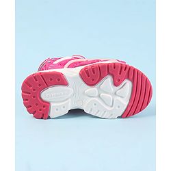 Cute Walk by Babyhug Velcro Closure Sandals - Dark Pink