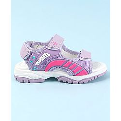 Cute Walk by Babyhug Velcro Closure Sandals - Dark Pink