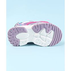 Cute Walk by Babyhug Velcro Closure Sandals - Dark Pink