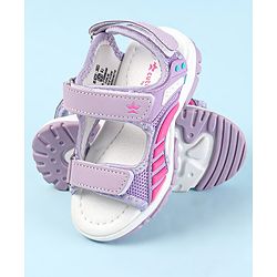 Cute Walk by Babyhug Velcro Closure Sandals - Dark Pink