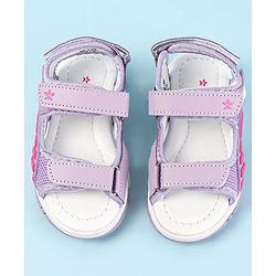 Cute Walk by Babyhug Velcro Closure Sandals - Dark Pink