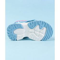 Cute Walk by Babyhug Velcro Closure Sandals with Text Print - Fuchsia