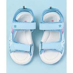 Cute Walk by Babyhug Velcro Closure Sandals with Text Print - Fuchsia