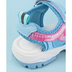 Cute Walk by Babyhug Velcro Closure Sandals with Text Print - Fuchsia