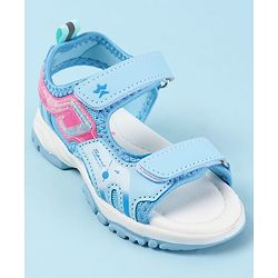 Cute Walk by Babyhug Velcro Closure Sandals with Text Print - Fuchsia
