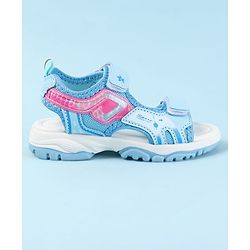 Cute Walk by Babyhug Velcro Closure Sandals with Text Print - Fuchsia