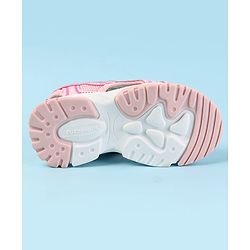 Cute Walk by Babyhug Velcro Closure Sandals with Text Print - Fuchsia
