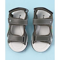 Cute Walk by Babyhug Velcro Closure Sandals with 3D Applique - Navy Blue