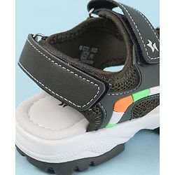 Cute Walk by Babyhug Velcro Closure Sandals with 3D Applique - Navy Blue
