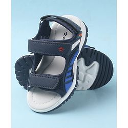 Cute Walk by Babyhug Velcro Closure Sandals with 3D Applique - Navy Blue