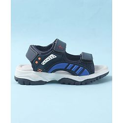 Cute Walk by Babyhug Velcro Closure Sandals with 3D Applique - Navy Blue