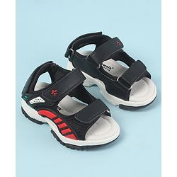Cute Walk by Babyhug Velcro Closure Sandals with 3D Applique - Navy Blue