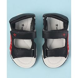 Cute Walk by Babyhug Velcro Closure Sandals with 3D Applique - Navy Blue