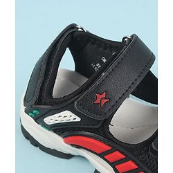 Cute Walk by Babyhug Velcro Closure Sandals with 3D Applique - Navy Blue