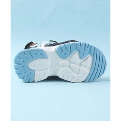 Cute Walk by Babyhug Velcro Closure Sandals with 3D Applique - Navy Blue