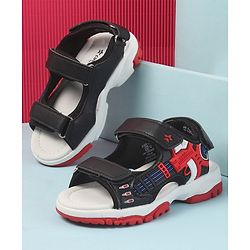 Cute Walk by Babyhug Velcro Closure Sandals with 3D Applique - Navy Blue