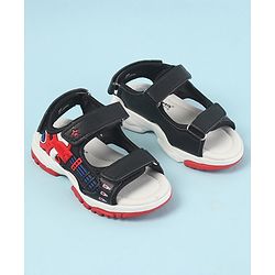 Cute Walk by Babyhug Velcro Closure Sandals with 3D Applique - Navy Blue