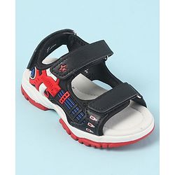 Cute Walk by Babyhug Velcro Closure Sandals with 3D Applique - Navy Blue