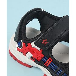 Cute Walk by Babyhug Velcro Closure Sandals with 3D Applique - Navy Blue