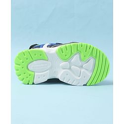 Cute Walk by Babyhug Velcro Closure Sandals with 3D Applique - Navy Blue
