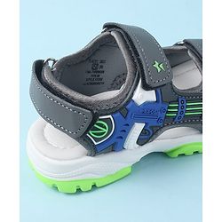 Cute Walk by Babyhug Velcro Closure Sandals with 3D Applique - Navy Blue