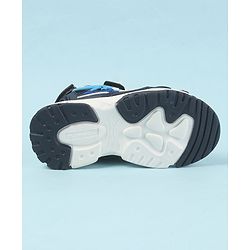 Cute Walk by Babyhug Velcro Closure Sandals with 3D Applique - Navy Blue