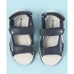 Cute Walk by Babyhug Velcro Closure Sandals with 3D Applique - Navy Blue