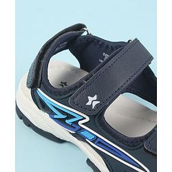 Cute Walk by Babyhug Velcro Closure Sandals with 3D Applique - Navy Blue