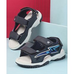 Cute Walk by Babyhug Velcro Closure Sandals with 3D Applique - Navy Blue
