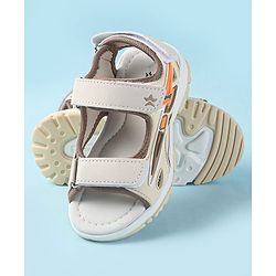 Cute Walk by Babyhug Velcro Closure Sandals with 3D Applique - Grey