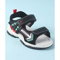 Cute Walk by Babyhug Velcro Closure Sandals with Fashion Applique - Navy Blue