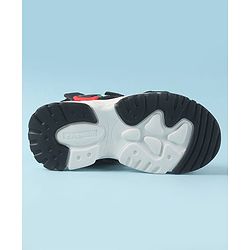 Cute Walk by Babyhug Velcro Closure Sandals with Fashion Applique - Navy Blue