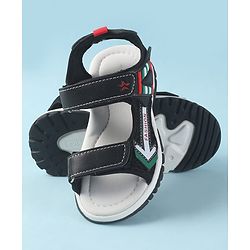 Cute Walk by Babyhug Velcro Closure Sandals with Fashion Applique - Navy Blue