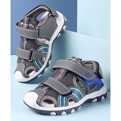 Cute Walk by Babyhug Sandals with Velcro Closure - Grey