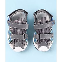 Cute Walk by Babyhug Sandals with Velcro Closure - Grey