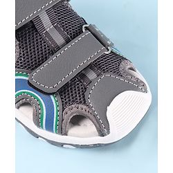 Cute Walk by Babyhug Sandals with Velcro Closure - Grey