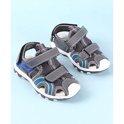 Cute Walk by Babyhug Sandals with Velcro Closure - Grey