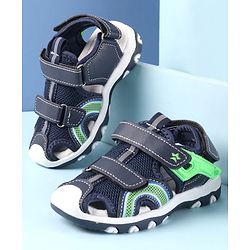 Cute Walk by Babyhug Sandals with Velcro Closure - Grey