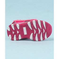 Cute Walk by Babyhug Velcro Closure Solid Color Sandals  - Pink