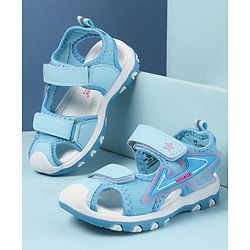 Cute Walk by Babyhug Velcro Closure Solid Color Sandals  - Pink
